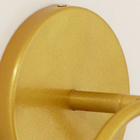 Arandela De Parede Aro Oval Globo Vidro Interruptor Dourado