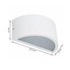 Arandela de Parede Bivolt Branca IP43 Portalluz