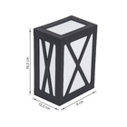 Arandela de Parede Bivolt Preta IP40 Dital