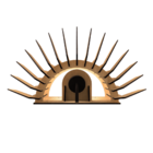 Arandela De Parede Charon  Mdf Cru