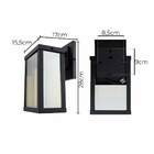 Arandela De Parede Externa 4 Vidros Reflecta Retrô 1xe27 Alum