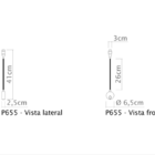 Arandela de Parede Flexivel 34cm Led P655 Golden Art