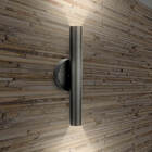 Arandela De Parede Foco Duplo Slim Palito - Preto