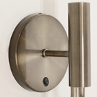 Arandela De Parede Gota Tubo Globo Vidro Interruptor Bronze