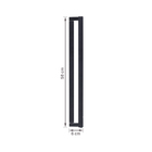 Arandela de Parede Interna Com LED IP20 Lines Spot Line Preta Bivolt