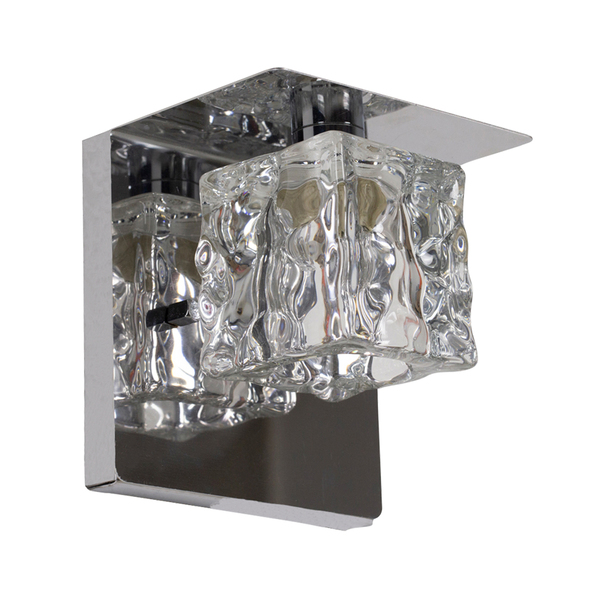 Arandela de Parede Interna Frost LLUM Bronzearte Transparente Bivolt