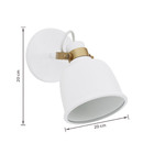 Arandela de Parede Interna IP20 Abu Inspire Branco