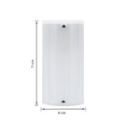 Arandela de Parede Interna IP20 Calha P Ema Lustres Branco Bivolt