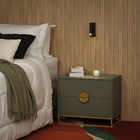 Arandela de Parede Interna IP20 LED Amarelo Leya Gaya Preta Bivolt