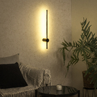 Arandela de Parede Interna IP20 LED Sabre Spot Line Preta Bivolt