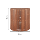 Arandela de Parede Interna IP20 Loures Artsight Marrom Bivolt
