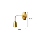Arandela de Parede Interna IP20 Single Artsight Dourada Bivolt