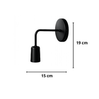 Arandela de Parede Interna IP20 Single Artsight Preta Bivolt