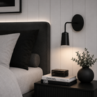 Arandela de Parede Interna IP20 Single Artsight Preta Bivolt