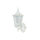 Arandela de Parede Externa IP43 Nice Biancoluce Branco com Dourado Bivolt