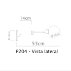 Arandela de Parede Juddy 2 Articulações P204 Golden Art