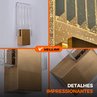 Arandela De Parede Led Bolhas De Cristal Retangular 3 Em 1