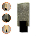 Arandela De Parede Led Bolhas De Cristal Retangular 3 Em 1