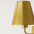 Arandela De Parede Luminária Cúpula Metal Cabeceira Dourado