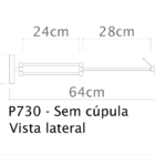 Arandela de Parede Luminária Haste Flexivel P720 Golden Art
