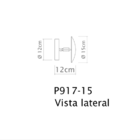 Arandela de Parede Movimenta  Diâmetro 15cm Latão Golden Art