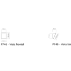 Arandela de Parede Quadrada 20cm P743 Golden Art