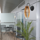 Arandela De Parede Turquesa  Mdf Cru