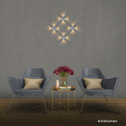 Arandela Decorativa Criativa Tetra Led 12w 3000k Opus Branca