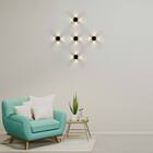 Arandela Decorativa Criativa Tetra Led 12w 3000k Opus Preto S