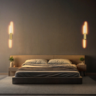 Arandela Doble Perfil 88cm Led 19w 3000k Dourado