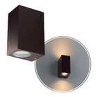 Arandela Dots Square Marrom P/ 2 Led Mr16 Bella Iluminação St