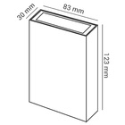 Arandela Double 4w 3000k Branco Bivolt