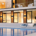 Arandela Double 8w 3000k Bivolt Ip65 Preto