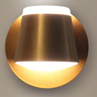 Arandela Dourada 12cm Led 8w 3200k Bivolt