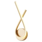 Arandela Dourada Alumínio 38cm Led 15w 3000k Bivolt