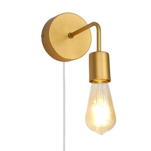 Arandela Dourada Alumínio Single Liga Facil Auremar