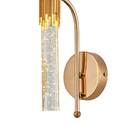 Arandela Dourada Cristal Bolha Led 5w 3000k Bivolt