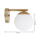 Arandela Dourada Dreams Bronzearte