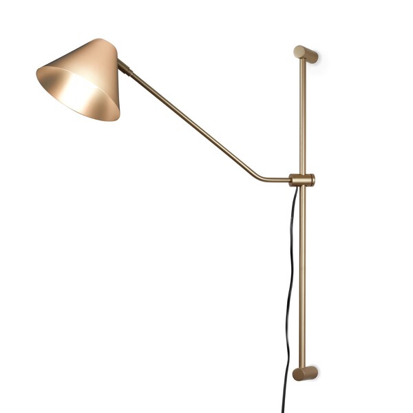 Arandela Dourada Ono Alumínio IP20 Esteca Spotline