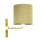 Arandela Dourado De Cupula Cilíndrica Shantung Dourado