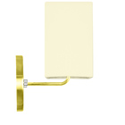 Arandela Dourado De Cupula Quadrada Bege