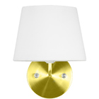 Arandela Dourado De Cupula Tradicional Branco