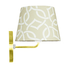 Arandela Dourado De Cupula Tradicional Elos Bege