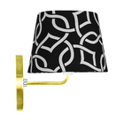 Arandela Dourado De Cupula Tradicional Elos Preto