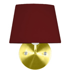 Arandela Dourado De Cupula Tradicional Vermelho