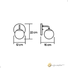 Arandela Drop 757/1 Spotline  Cobre-polido