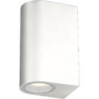 Arandela Dublê Branca Facho Duplo Dicroica Mr16 Opus + Led 7w