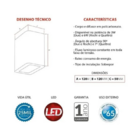 Arandela Due Elegance 3w Branca Branco Quente Avant