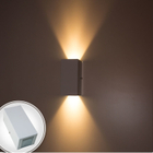 Arandela Duplo Facho Longo Branca + 2 Lâmpada Led Gu10 6w 300