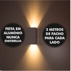 Arandela Duplo Facho Longo para 2 Dicróica Gu10 Preta ST187